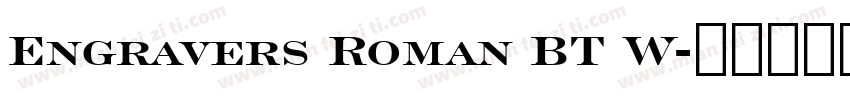 Engravers Roman BT W字体转换
